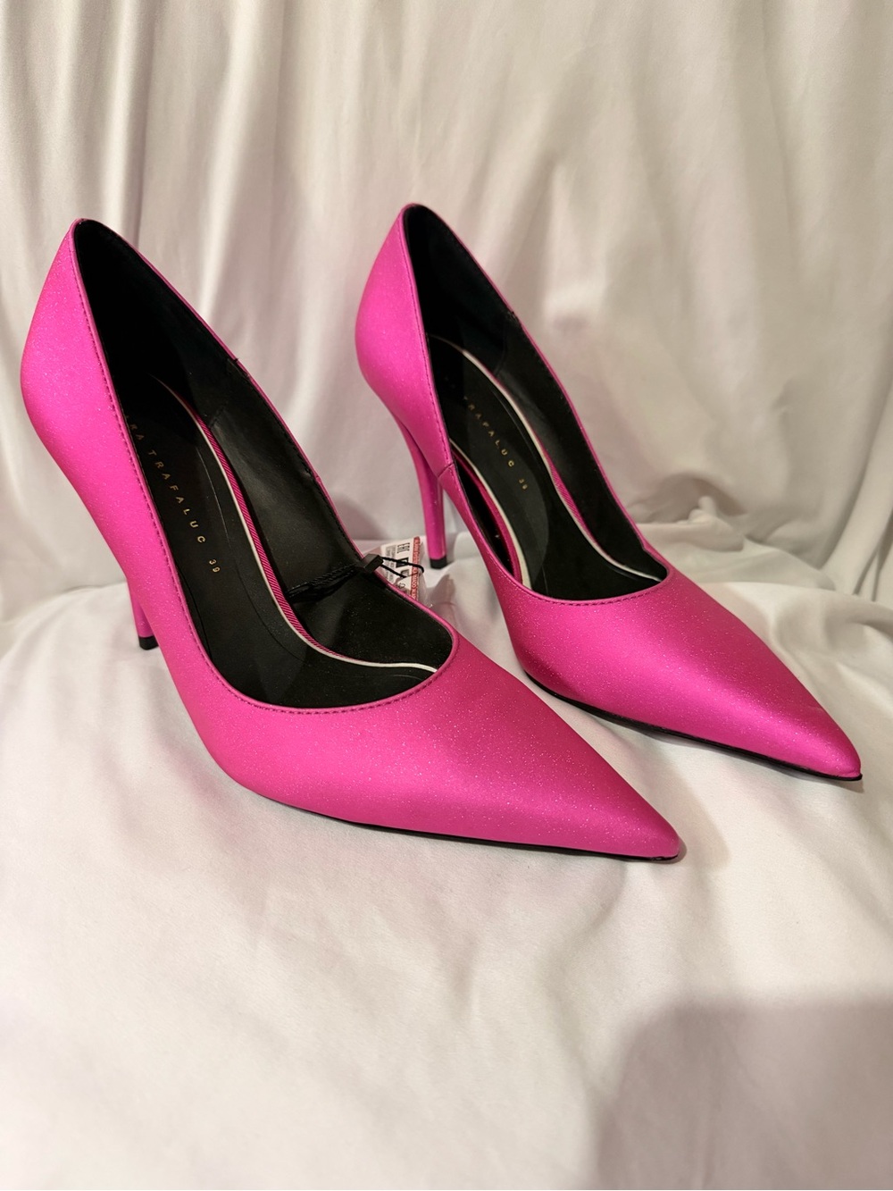 Pink Pointed-Toe Stiletto Pumps - Women